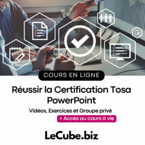 Réussir la Certification Tosa PowerPoint