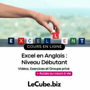 Excel en Anglais : Niveau Débutant