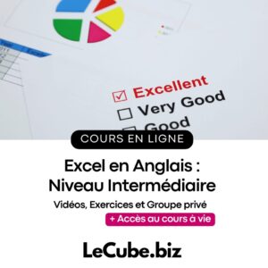 Excel en Anglais : Niveau Intermédiaire